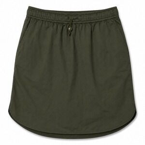Sundry Olive Green Athleisure Mini Skirt Drawstring Elastic Waist XS